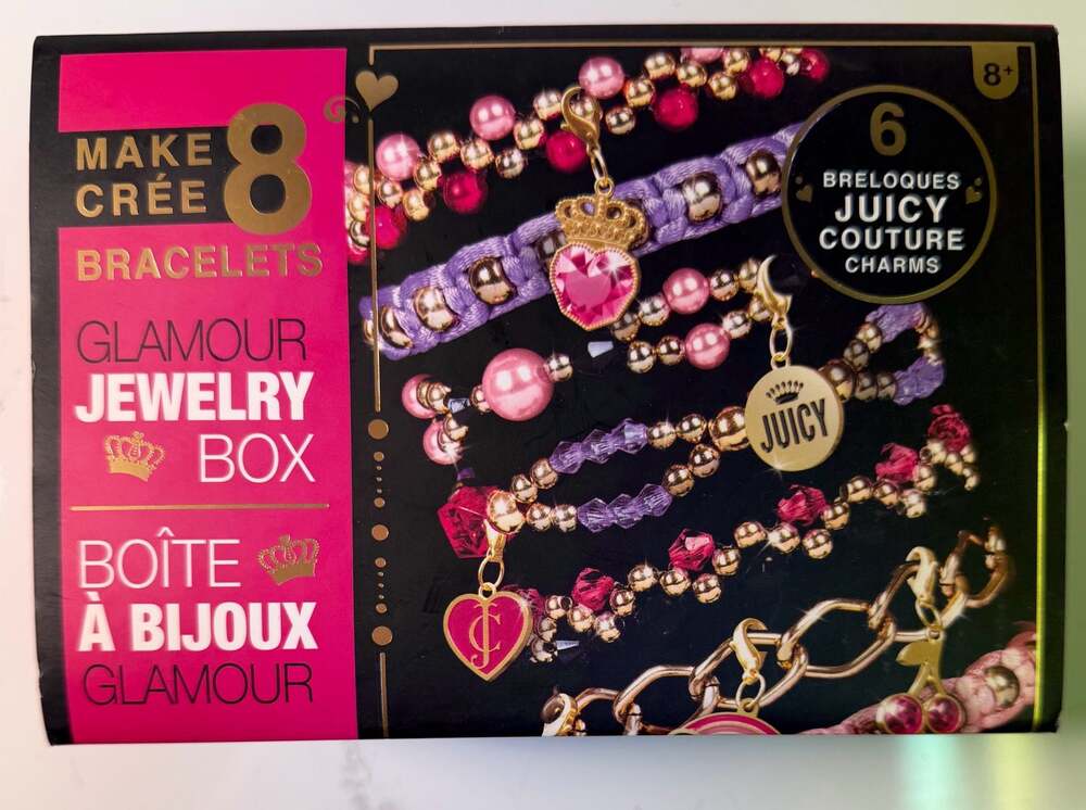 Juicy Couture Make It Real Glamour Jewelry Box - DIY Charm Bracelet Making Kit